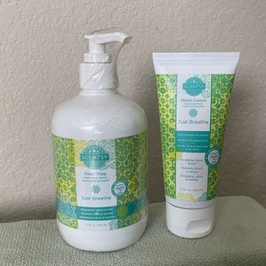 Scentsy Just Breathe Set - Hand Soap & Hand Cream